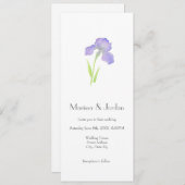 バイオレットアイリス 招待状 (正面/裏面)