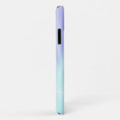 バイオレットアクアブルーパステルシックグラデーションスクリプトモノグラム Case-Mate iPhoneケース (裏面/右)