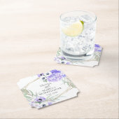 バイオレットアネモンフローラブーケランチョン ペーパーコースター (インサイチュ)