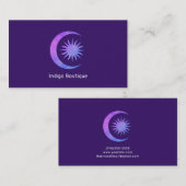 バイオレットインディゴパープルムーン&サンゼン 名刺 (正面/裏面)