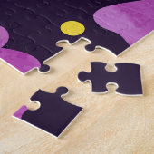 バイオレットウィスパー：フローラ水彩エレガンス ジグソーパズル (側面)