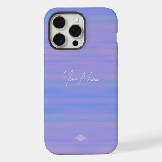 バイオレットウォーターカラーのスマホケース iPhoneケース (裏面)
