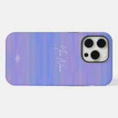 バイオレットウォーターカラーのスマホケース iPhoneケース (裏面横)