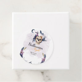 バイオレットウォーター色ハローウィンパーティゴシックスカル フェイバータグ