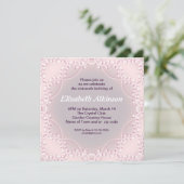 バイオレットエレガントデザインシンプル16誕生日招待状 招待状 (スタンド正面)