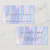 バイオレットエレガントパステルビジネスカード 名刺 (正面/裏面)