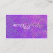 バイオレットエレガントマーリングプロフェッショナルルック 名刺 (正面)