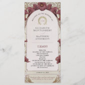 バイオレットカラリリー結婚式 プログラムアールヌーボー プログラム (正面)