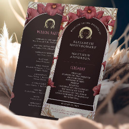 バイオレットカラリリー結婚式 プログラムアールヌーボー プログラム