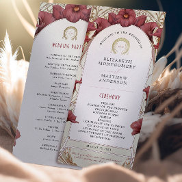 バイオレットカラリリー結婚式 プログラムアールヌーボー プログラム