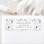 バイオレットガーデンエレガントフローラ差出人住所ラベル ラベル (インサイチュ)