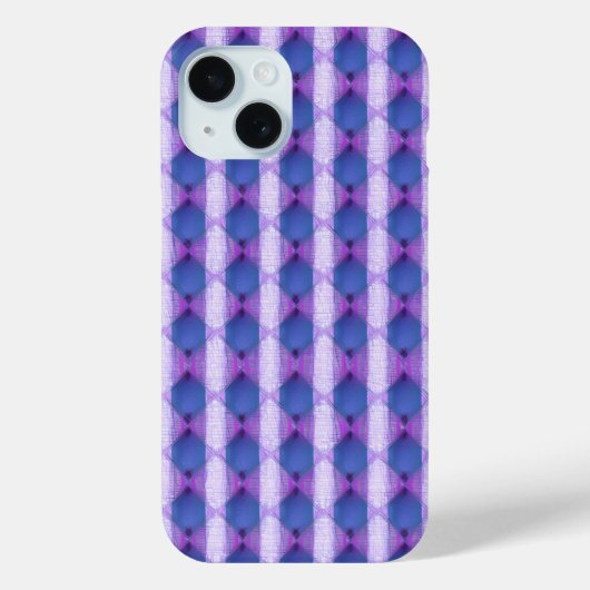 バイオレットキルテッドダイヤモンドフォンケース Case-Mate iPhoneケース (裏面)