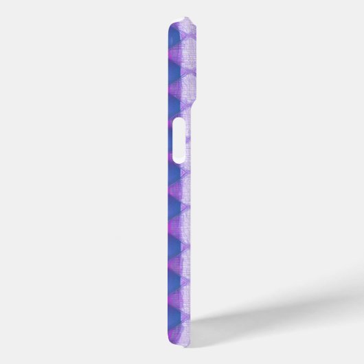 バイオレットキルテッドダイヤモンドフォンケース Case-Mate iPhoneケース (裏面 / 右)