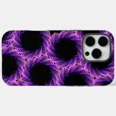 バイオレットグリッドロック Case-Mate iPhoneケース (裏面 (横))