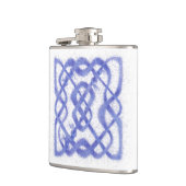 バイオレットケルト結び目模様ビニ包まれたルフラスコ フラスク (左)