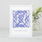 バイオレットケルト結び目模様フラットサンキューカード シーズンカード (スタンド正面)