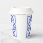 バイオレットケルト結び目模様紙カップ 紙コップ (左)