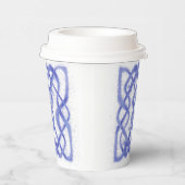 バイオレットケルト結び目模様紙カップ 紙コップ (右)