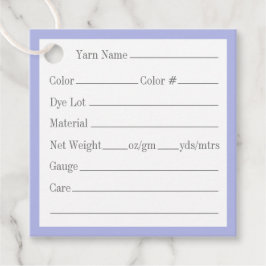 バイオレットケルト結び目模様2"スクエアヤーンラベル フェイバータグ