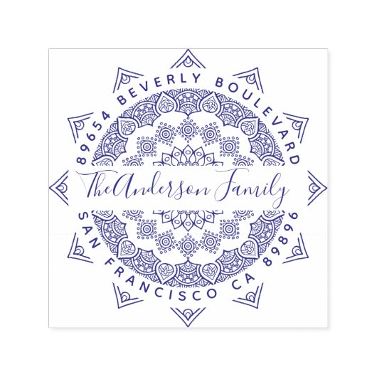 バイオレットサードアイマンダラスクリプト差出人住所 セルフインキングスタンプ (デザイン)