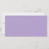 バイオレットシンプルフォト誕生日 サンキューカード (裏面)