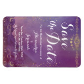 バイオレットスカイ金ゴールドムーンフレキシブルフォトマグネット マグネット (横)