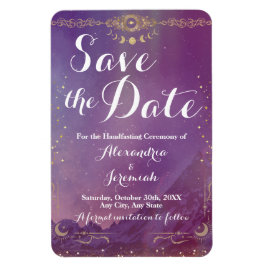 バイオレットスカイ金ゴールドムーンフレキシブルフォトマグネット マグネット