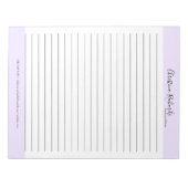 バイオレットスタイリッシュミニマル ノートパッド (正面)