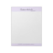 バイオレットスタイリッシュミニマル ノートパッド (回転)