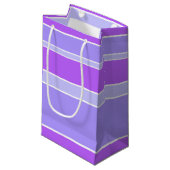 バイオレットストライプ スモールペーパーバッグ (正面アングル)