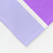 バイオレットストライプ フリースブランケット (角)