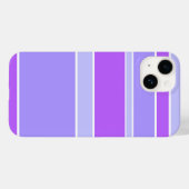 バイオレットストライプ Case-Mate iPhoneケース (裏面 (横))