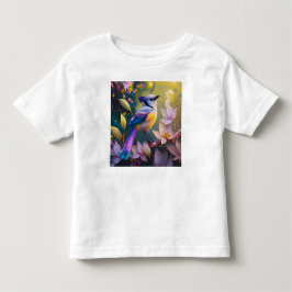 バイオレットタフテッドイエローブレストファンタジーバード トドラーTシャツ