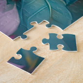 バイオレットタフテッドジェイファンタジー鳥 ジグソーパズル (側面)