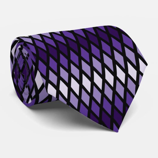 バイオレットダイヤグラデーションモンド ネクタイ (ロール)