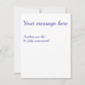 バイオレットダイヤモンドパターン 出欠カード (裏面)