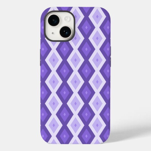 バイオレットダイヤモンドパターン Case-Mate iPhoneケース (裏面)