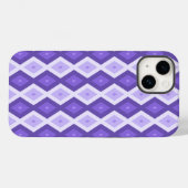 バイオレットダイヤモンドパターン Case-Mate iPhoneケース (裏面 (横))