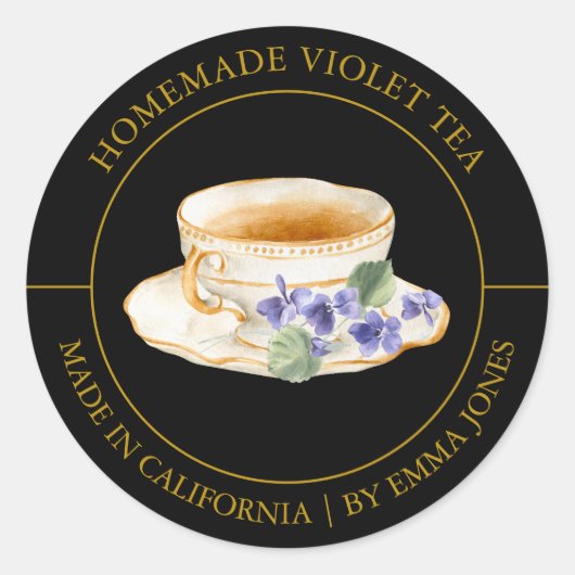 バイオレットティーラモダンベル ラウンドシール (正面)