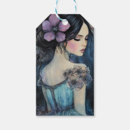 バイオレットドリームウォーターカラー ギフトタグ