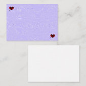 バイオレットハニカムおよびハートノートカード ノートカード (正面/裏面)