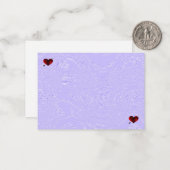 バイオレットハニカムおよびハートノートカード ノートカード (正面/裏面インサイチュ)