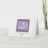 バイオレットハミングバードグリーティングカード カード (裏面)