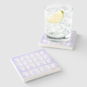 バイオレットバタフライマーブルストーンコースター ストーンコースター (横)