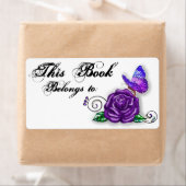 バイオレットバタフライ及びバラデザイン ラベル (インサイチュ)