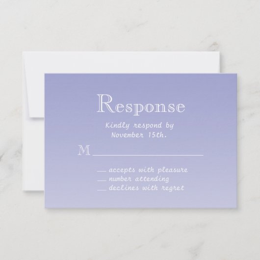 バイオレットバタフライRSVP 出欠カード (正面)