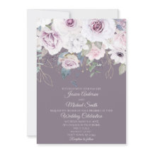 バイオレットバラ葉金ゴールドフローラ結婚ズカード