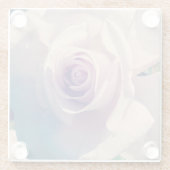 バイオレットバラ ガラスコースター (裏面)