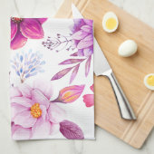 バイオレットバラ キッチンタオル (四つ折り)