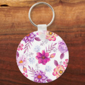 バイオレットバラ キーホルダー (正面)